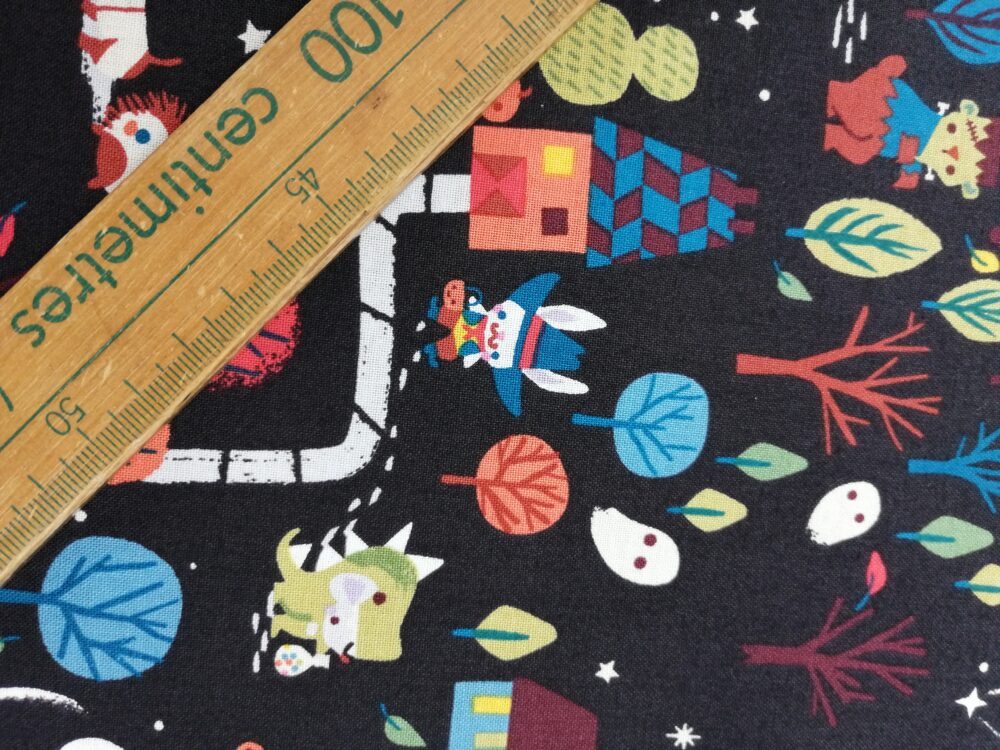 Trick or Treat trail FQ cotton fabric - Image 2