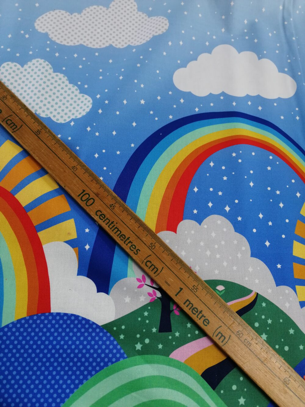 Over the Rainbow Border Fabric by Half metre - Image 2