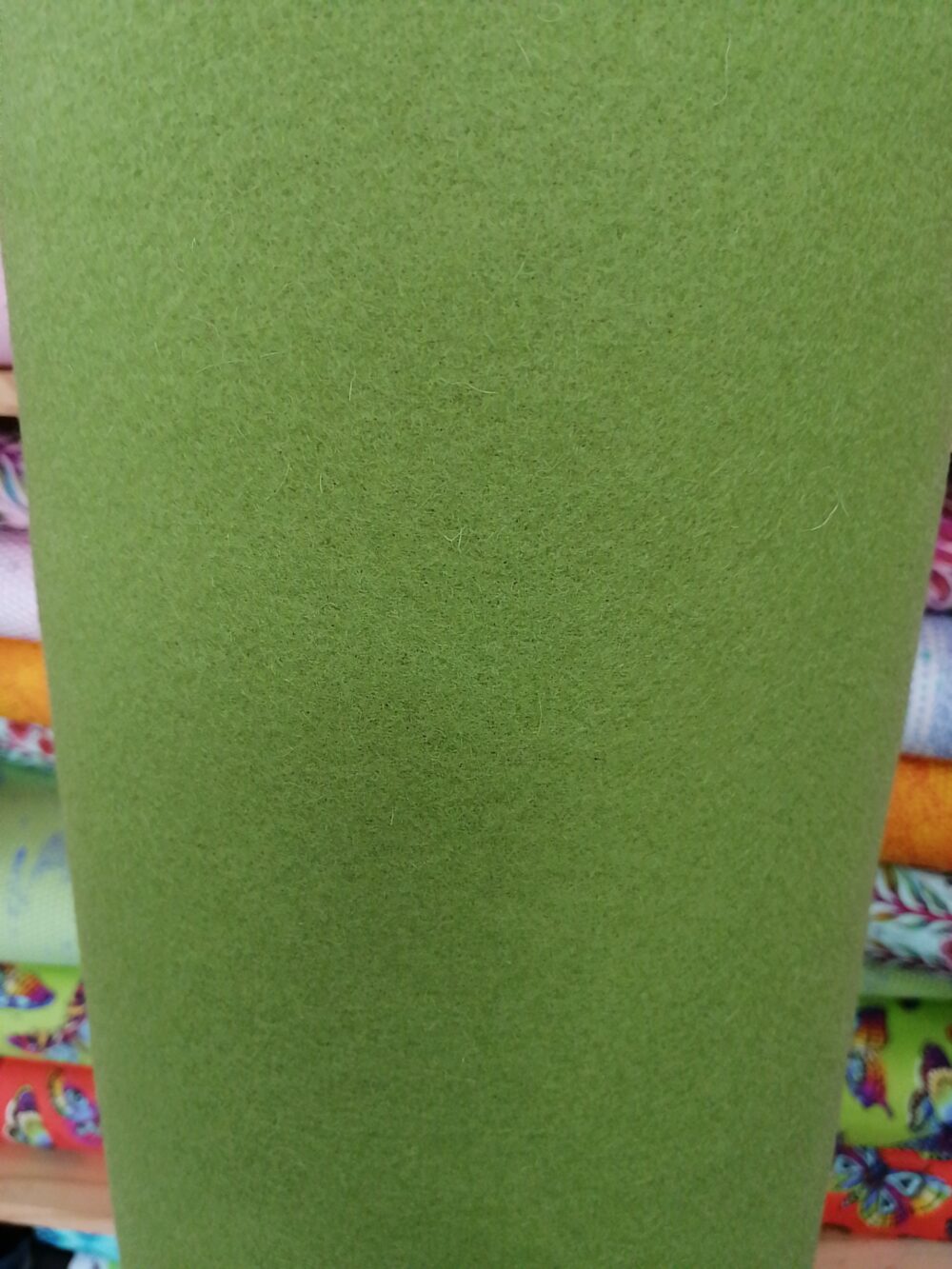 Lime Green Wool Fabric