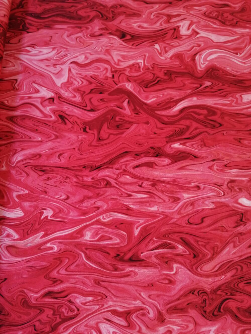 Red Marble cotton fabric FQ