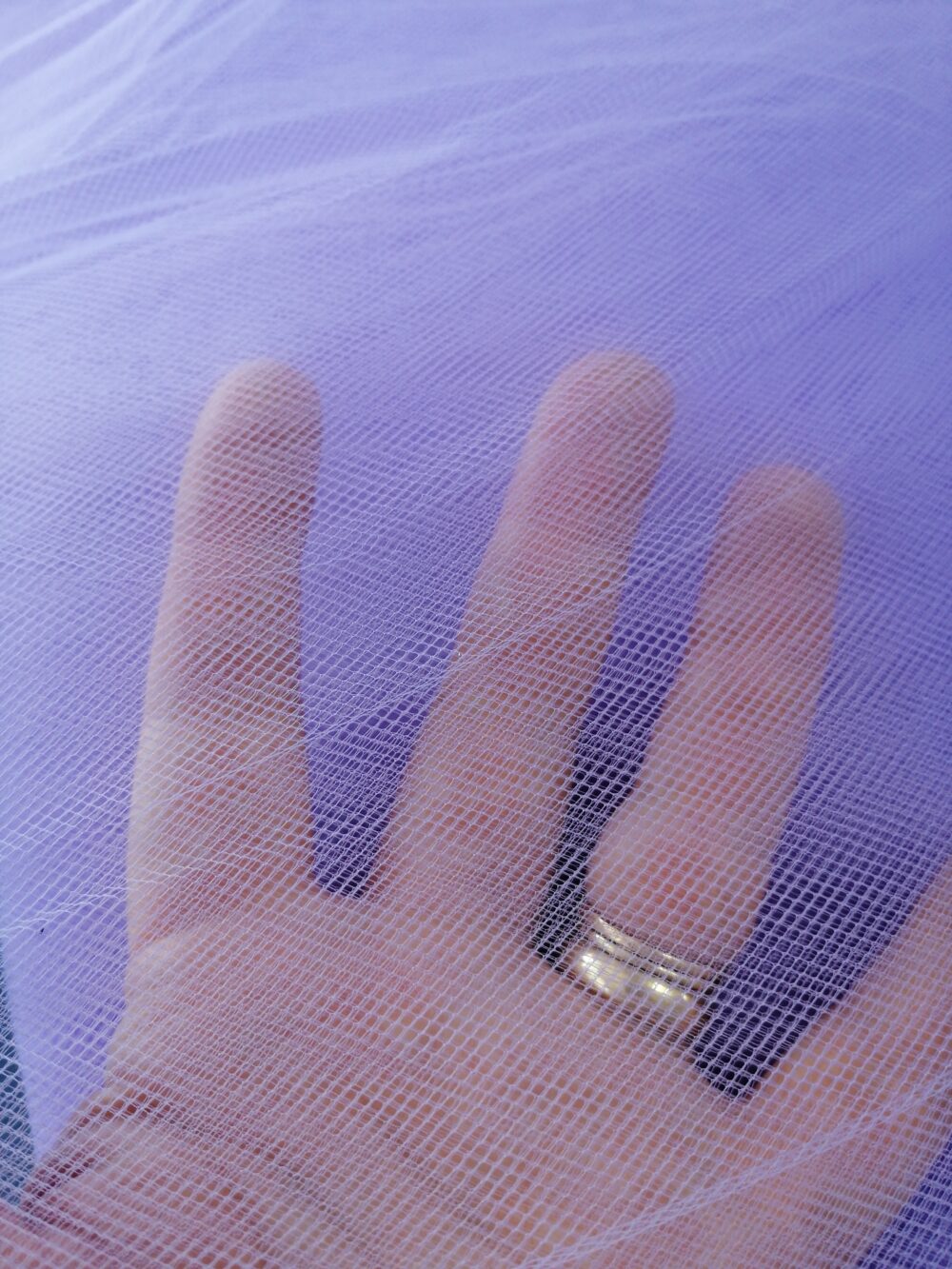 Soft Tulle  Fabric Veiling Lavender - Image 3