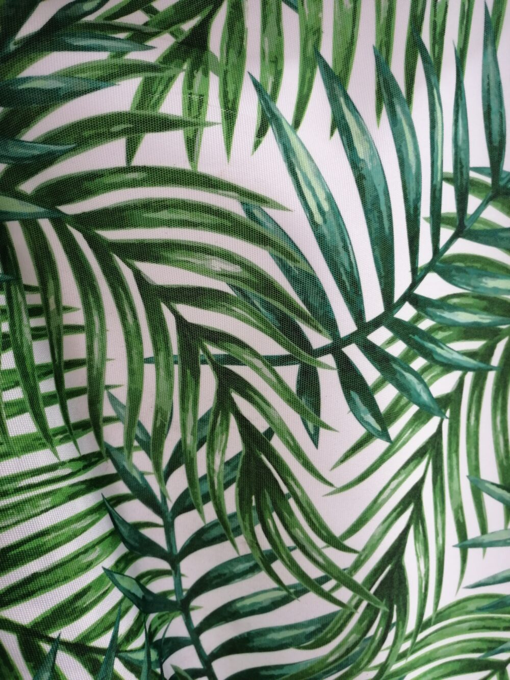 Water Resistant fabric green palm leaves