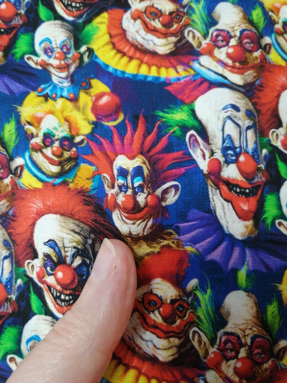 Killer Clowns cotton fabric by the Half Metre - Image 3