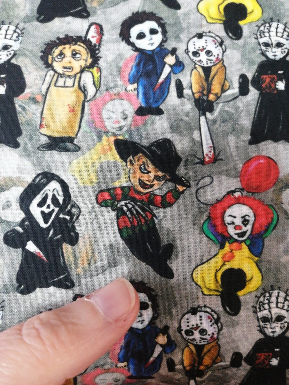 Halloween Film Characters cotton fabric by the Half Metre - Image 3