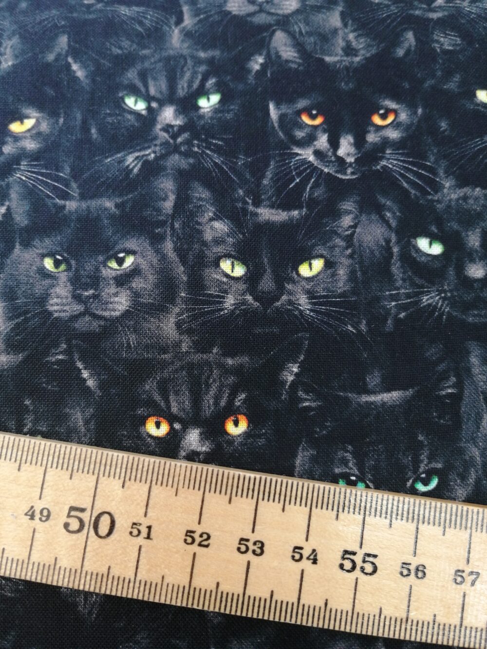 Black Cats cotton fabric by the fat quarter