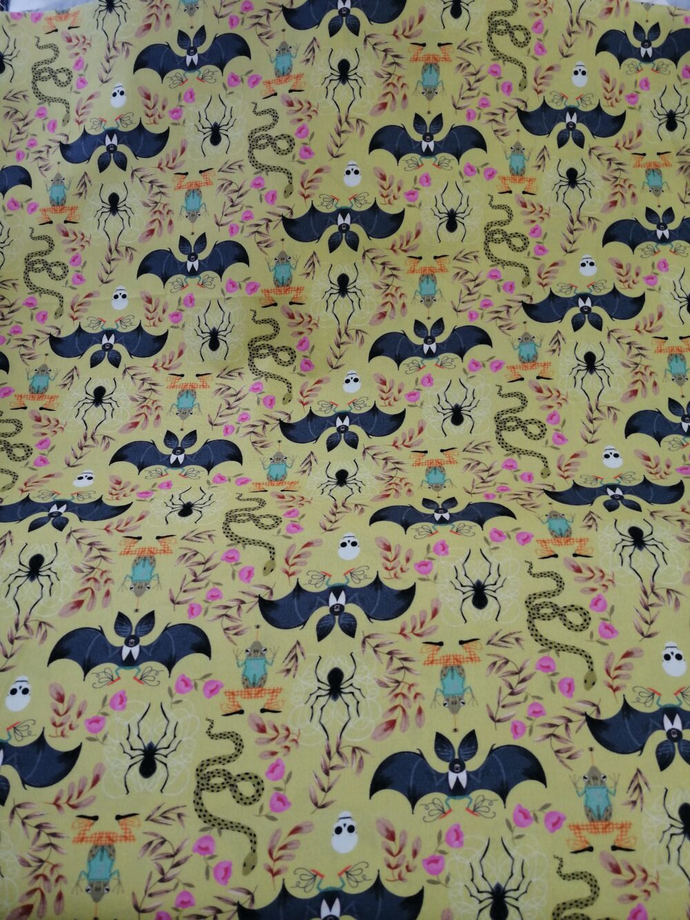 Cute bat's fat quarter cotton fabric