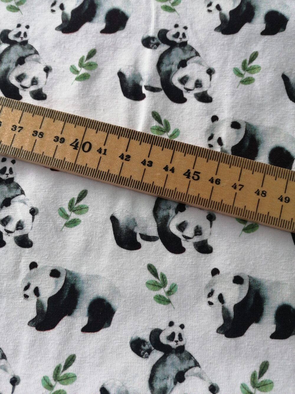 Small pandas cotton jersey fabric - Image 2