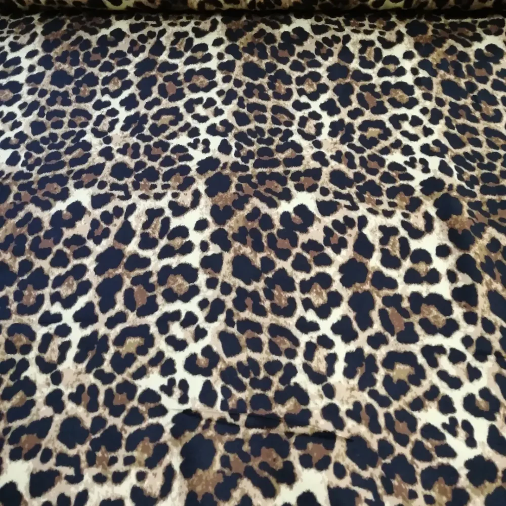 Animal print viscose Twill