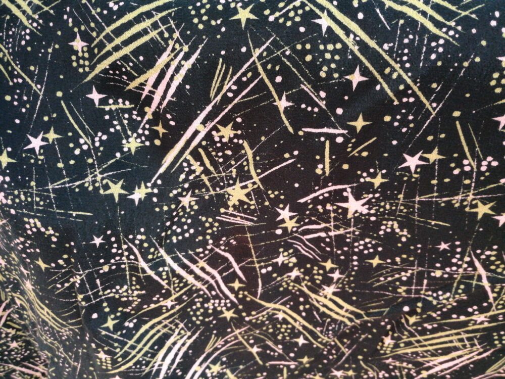 Shooting stars viscose Fabric Godmother